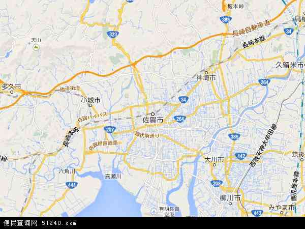 佐贺地图 - 佐贺电子地图 - 佐贺高清地图 - 2024年佐贺地图