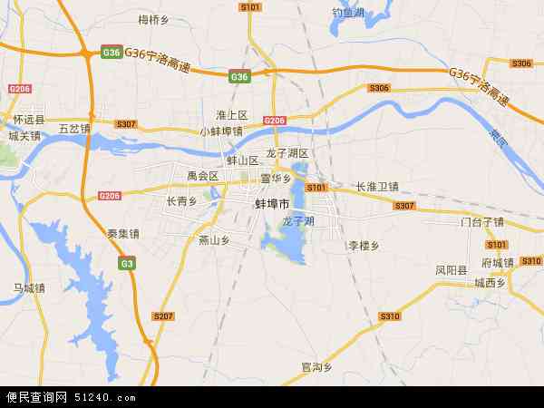 蚌埠市地图 - 蚌埠市电子地图 - 蚌埠市高清地图 - 2024年蚌埠市地图