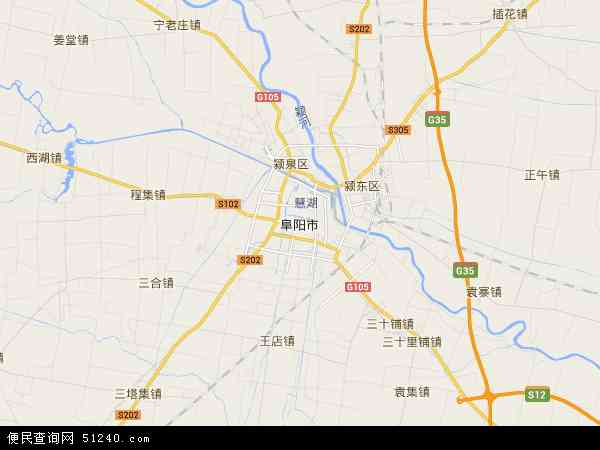 阜阳市地图 - 阜阳市电子地图 - 阜阳市高清地图 - 2024年阜阳市地图