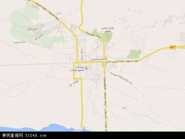 赫拉特地图 - 赫拉特电子地图 - 赫拉特高清地图 - 2024年赫拉特地图