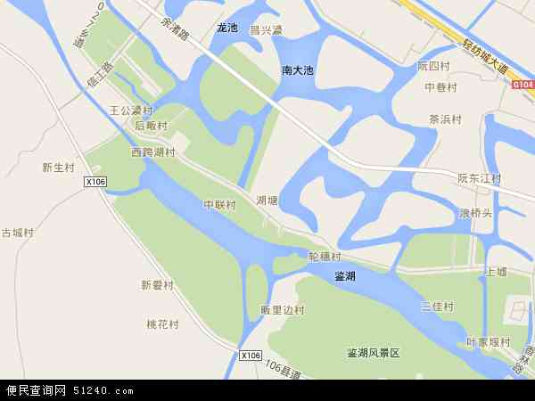 湖塘地图 - 湖塘电子地图 - 湖塘高清地图 - 2024年湖塘地图