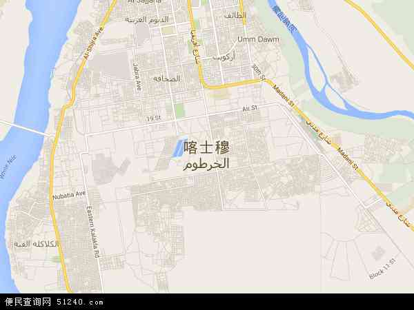 喀土穆地图 - 喀土穆电子地图 - 喀土穆高清地图 - 2024年喀土穆地图