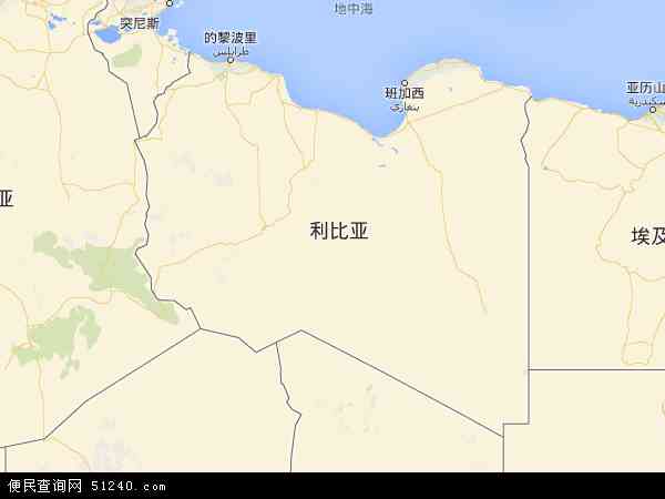 利比亚地图 - 利比亚电子地图 - 利比亚高清地图 - 2024年利比亚地图