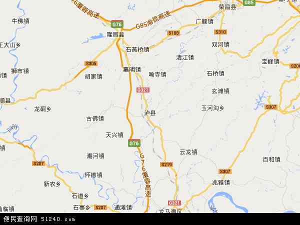 泸县地图 - 泸县电子地图 - 泸县高清地图 - 2024年泸县地图