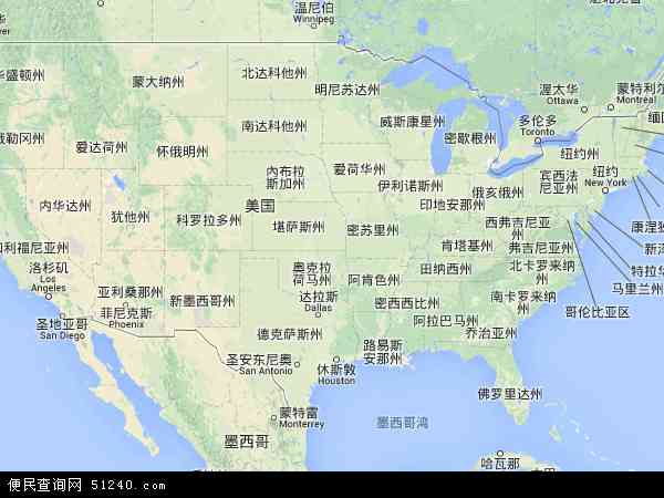 美国地图 - 美国电子地图 - 美国高清地图 - 2024年美国地图