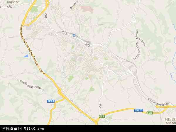 锡耶纳地图 - 锡耶纳电子地图 - 锡耶纳高清地图 - 2024年锡耶纳地图