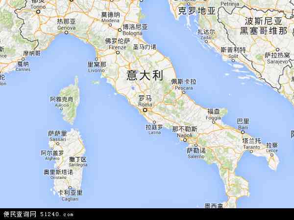 意大利地图 - 意大利电子地图 - 意大利高清地图 - 2024年意大利地图