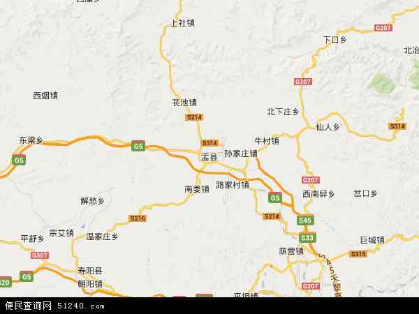 盂县地图 - 盂县电子地图 - 盂县高清地图 - 2024年盂县地图