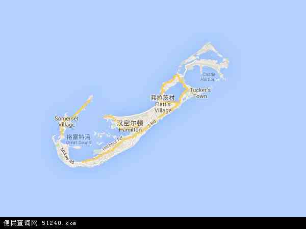 百慕大地图 - 百慕大电子地图 - 百慕大高清地图 - 2024年百慕大地图