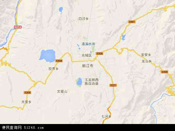丽江市地图 - 丽江市电子地图 - 丽江市高清地图 - 2024年丽江市地图