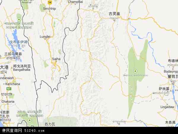 钦邦地图 - 钦邦电子地图 - 钦邦高清地图 - 2024年钦邦地图
