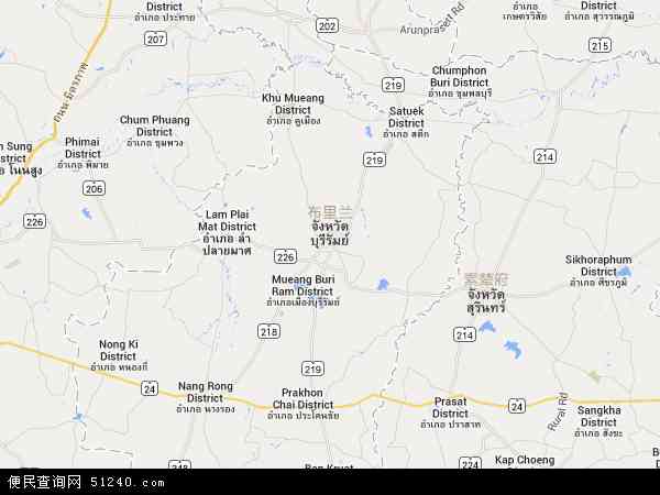 武里南地图 - 武里南电子地图 - 武里南高清地图 - 2024年武里南地图