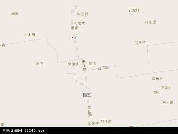 薛镇地图 - 薛镇电子地图 - 薛镇高清地图 - 2024年薛镇地图