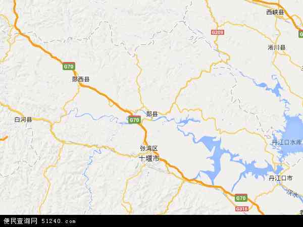 郧县地图 - 郧县电子地图 - 郧县高清地图 - 2024年郧县地图