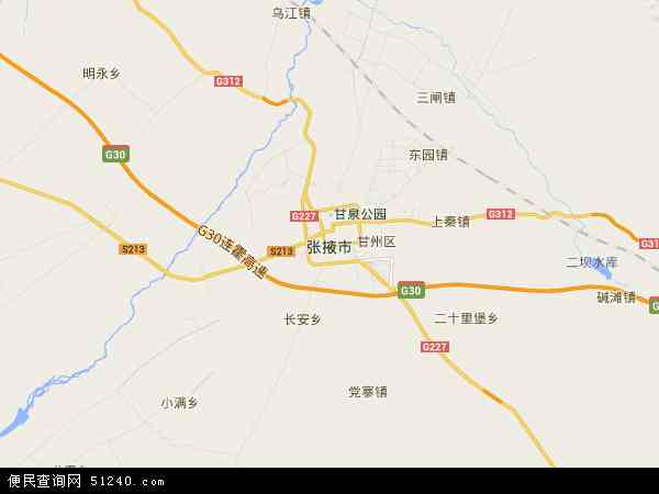 张掖市地图 - 张掖市电子地图 - 张掖市高清地图 - 2024年张掖市地图