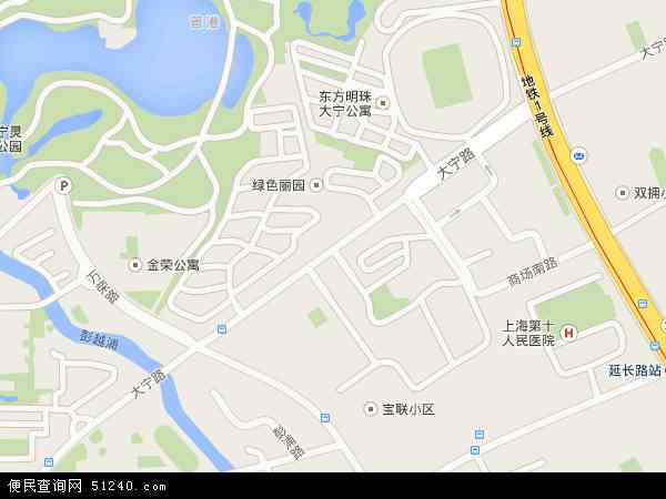 大宁路地图 - 大宁路电子地图 - 大宁路高清地图 - 2024年大宁路地图