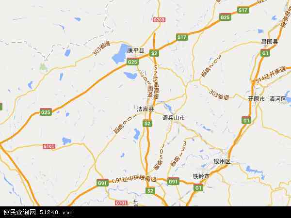 法库县地图 - 法库县电子地图 - 法库县高清地图 - 2024年法库县地图