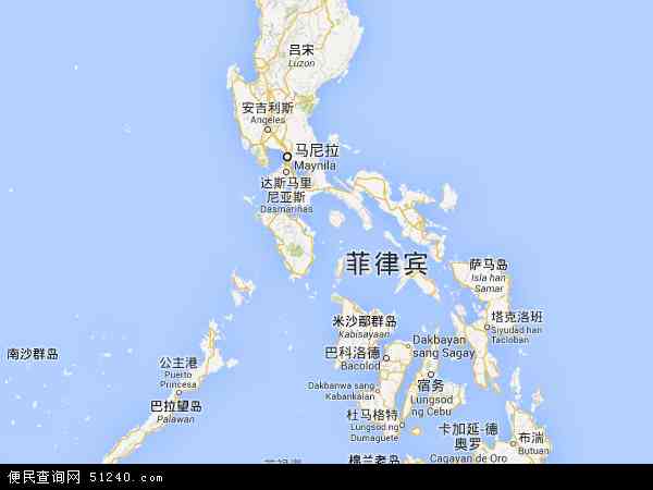 菲律宾地图 - 菲律宾电子地图 - 菲律宾高清地图 - 2024年菲律宾地图