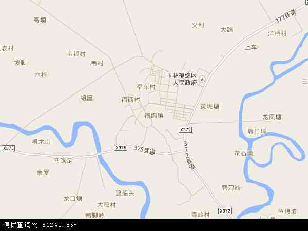  广西壮族 玉林市 福绵区福绵区地图 本站收录有:2021