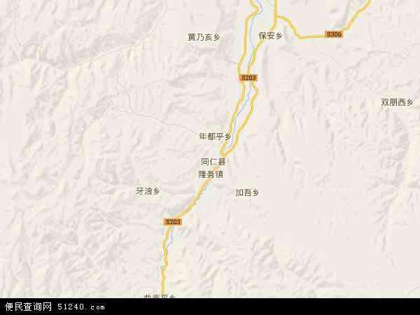黄南藏族自治州地图 - 黄南藏族自治州电子地图 - 黄南藏族自治州高清地图 - 2024年黄南藏族自治州地图