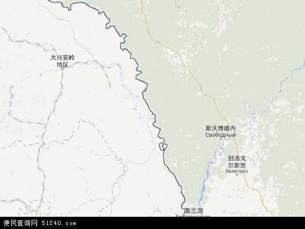 呼玛县地图 - 呼玛县电子地图 - 呼玛县高清地图 - 2024年呼玛县地图