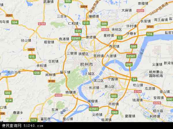 杭州市地图 - 杭州市电子地图 - 杭州市高清地图 - 2024年杭州市地图