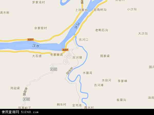 吉河镇地图 - 吉河镇电子地图 - 吉河镇高清地图 - 2024年吉河镇地图