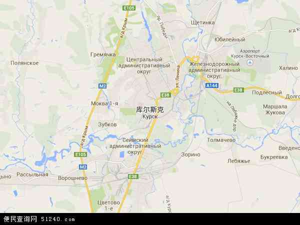 库尔斯克地图 - 库尔斯克电子地图 - 库尔斯克高清地图 - 2024年库尔斯克地图