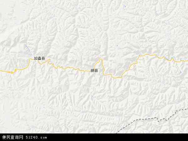 朗县地图 - 朗县电子地图 - 朗县高清地图 - 2024年朗县地图