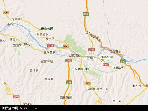 七里河区地图 - 七里河区电子地图 - 七里河区高清地图 - 2024年七里河区地图