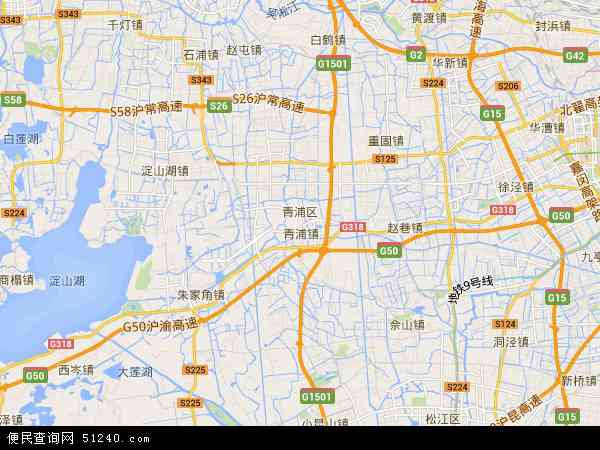 青浦区地图 - 青浦区电子地图 - 青浦区高清地图 - 2024年青浦区地图