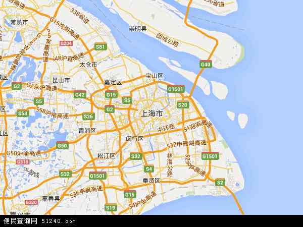 中国上海市地图()
