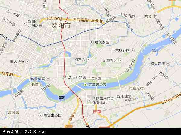 中国 辽宁省 沈阳市 沈河区 沈河区卫星地图 本站收录有:2021沈河区