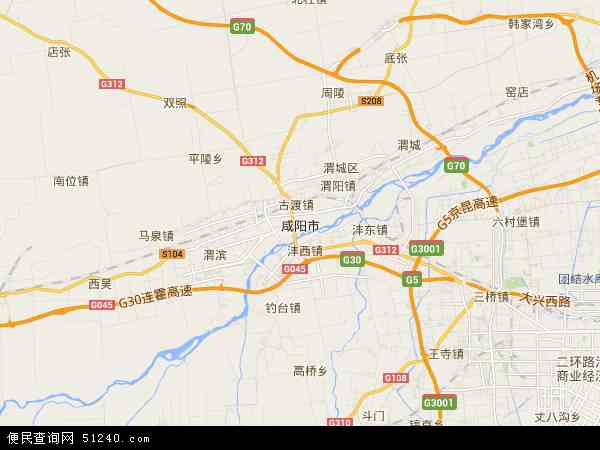 咸阳市地图 - 咸阳市电子地图 - 咸阳市高清地图 - 2021年咸阳市地图