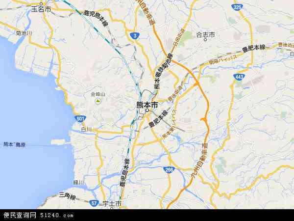熊本地图 - 熊本电子地图 - 熊本高清地图 - 2024年熊本地图