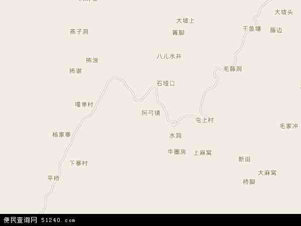 阿弓镇地图 - 阿弓镇电子地图 - 阿弓镇高清地图 - 2024年阿弓镇地图