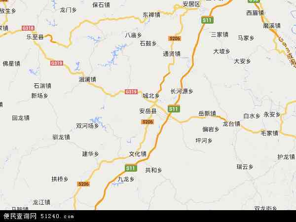 安岳县地图 - 安岳县电子地图 - 安岳县高清地图 - 2024年安岳县地图