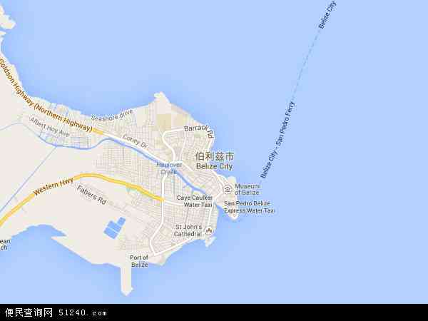 伯利兹地图 - 伯利兹电子地图 - 伯利兹高清地图 - 2024年伯利兹地图