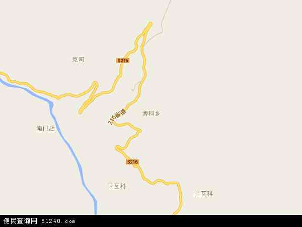博科乡地图 - 博科乡电子地图 - 博科乡高清地图 - 2024年博科乡地图