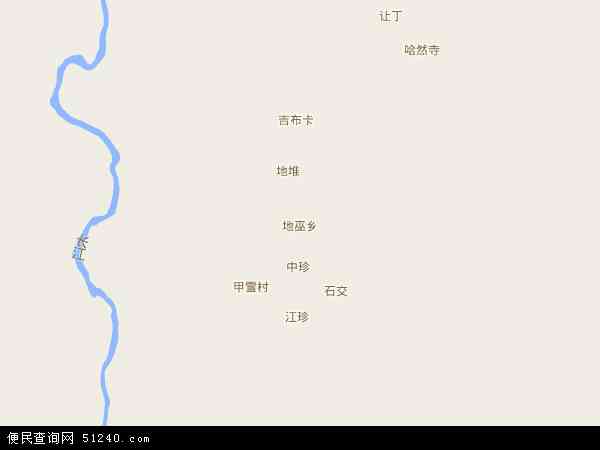 地巫乡地图 - 地巫乡电子地图 - 地巫乡高清地图 - 2024年地巫乡地图