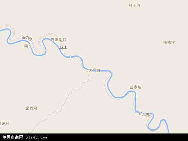 达仁镇地图 - 达仁镇电子地图 - 达仁镇高清地图 - 2024年达仁镇地图