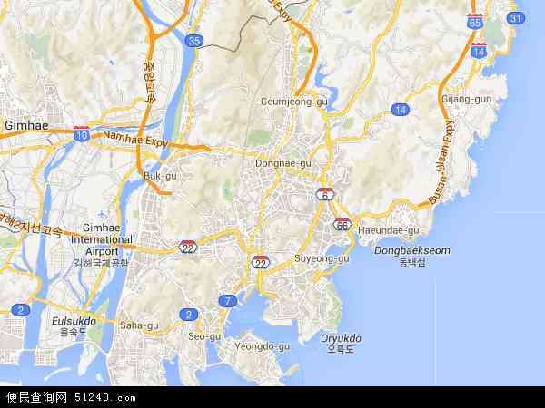 釜山地图 - 釜山电子地图 - 釜山高清地图 - 2024年釜山地图