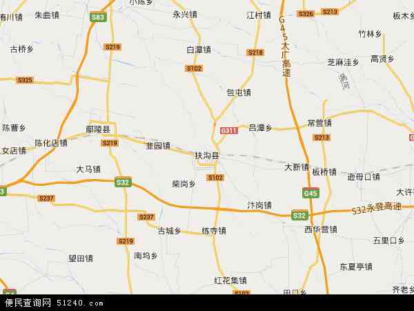 扶沟县地图 - 扶沟县电子地图 - 扶沟县高清地图 - 2024年扶沟县地图