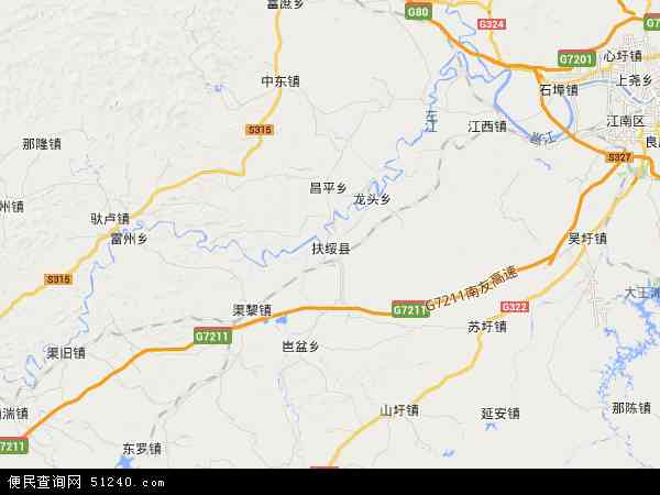 扶绥县地图 - 扶绥县电子地图 - 扶绥县高清地图 - 2024年扶绥县地图