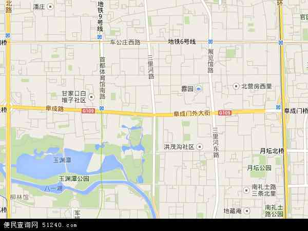 甘家口地图 - 甘家口电子地图 - 甘家口高清地图 - 2024年甘家口地图