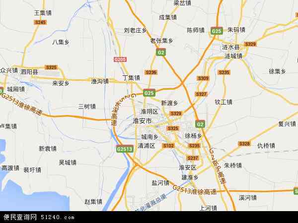 淮阴区地图 - 淮阴区电子地图 - 淮阴区高清地图 - 2024年淮阴区地图