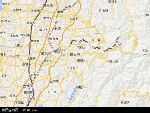 嘉义县地图 - 嘉义县电子地图 - 嘉义县高清地图 - 2024年嘉义县地图