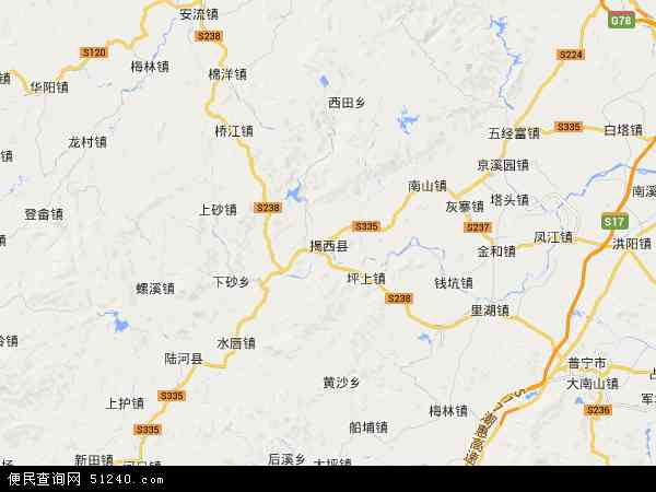 揭西县地图 - 揭西县电子地图 - 揭西县高清地图 - 2024年揭西县地图