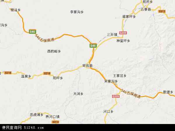 岢岚县地图 - 岢岚县电子地图 - 岢岚县高清地图 - 2024年岢岚县地图