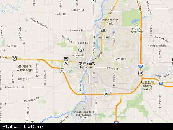 罗克福德地图 - 罗克福德电子地图 - 罗克福德高清地图 - 2024年罗克福德地图